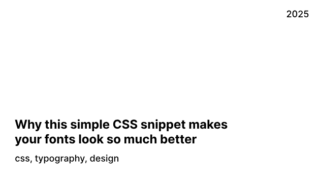 Why this simple CSS snippet makes your fonts look so much better image for the blog, click to view more details.