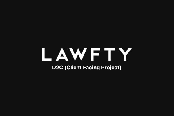 Lawfty D2C (Client Facing Project) project image, click to view more details.